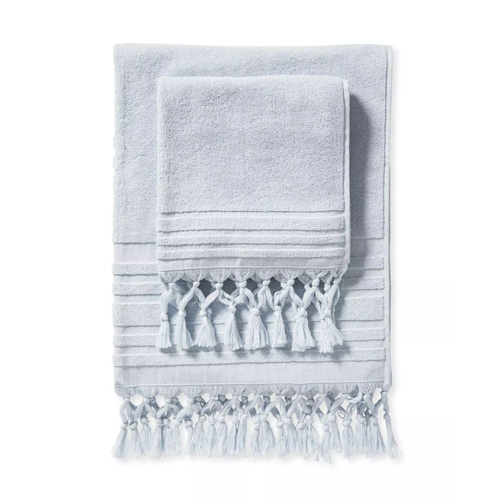 Serena & Lily Healdsburg Bath Collection (2) bath towels and hand towels Sky
